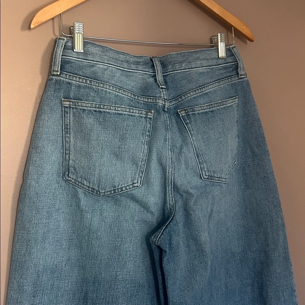 J.Crew High Rise Super Wide Leg Light Washed Size 29 - Picture 4 of 11